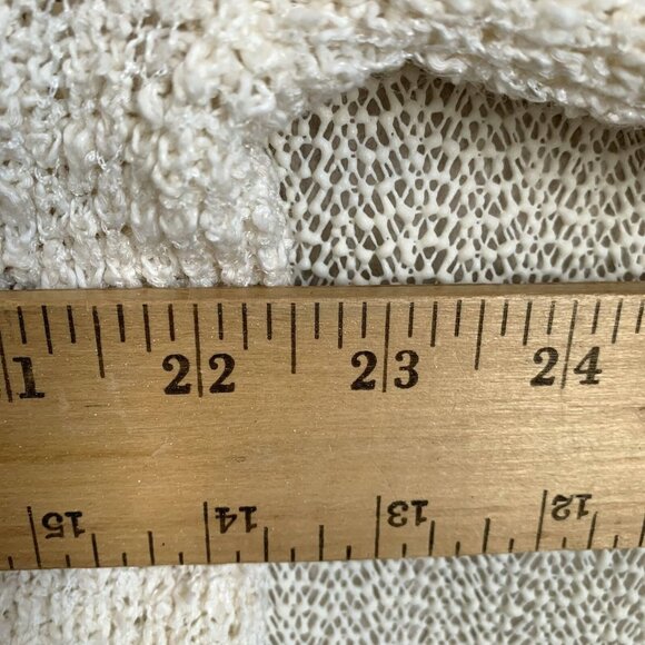 Free People Womens By Your Side Sweater Sz Large Ivory Cowl Neck Boho Soft Girl - Picture 2 of 10